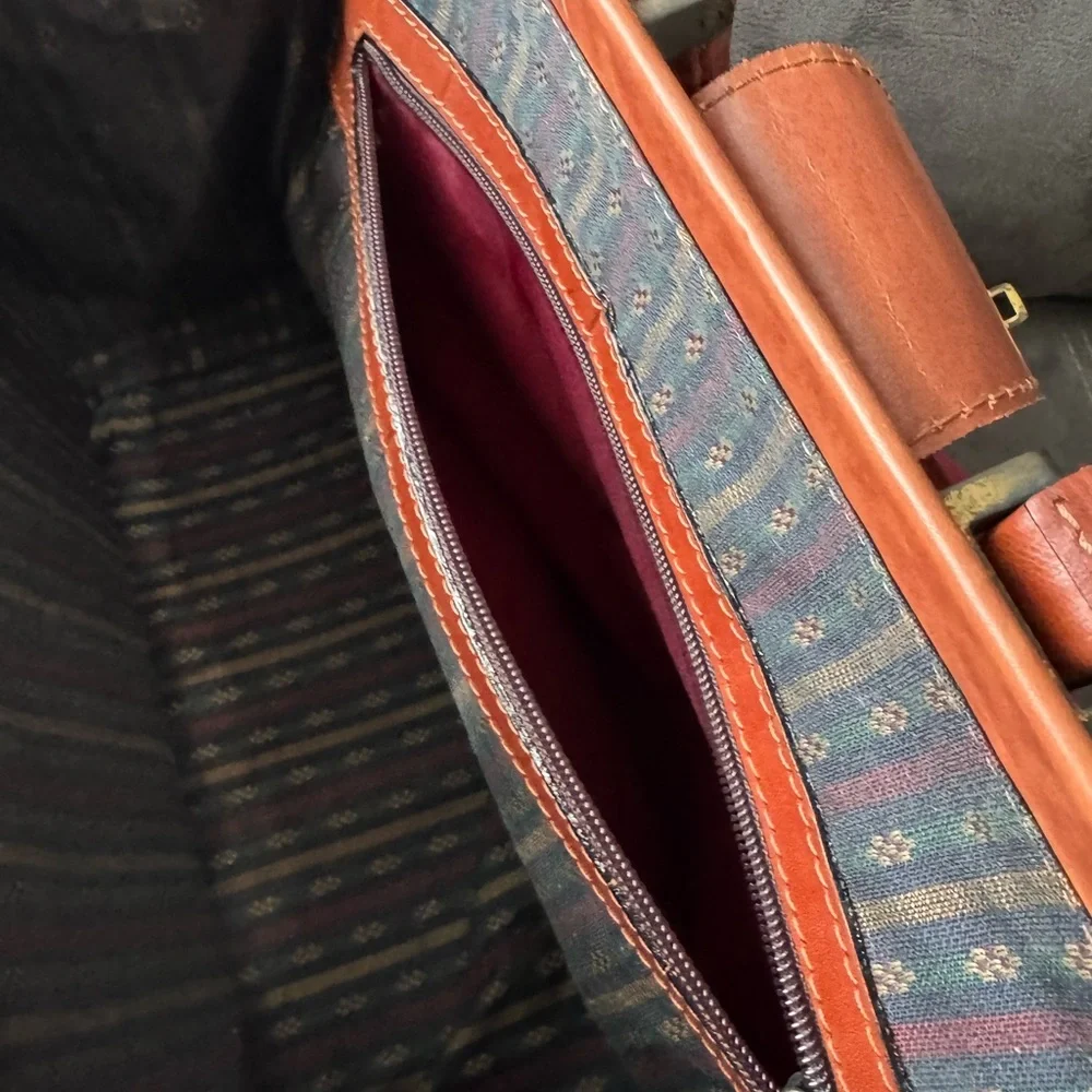Elegant Brown Leather Briefcase